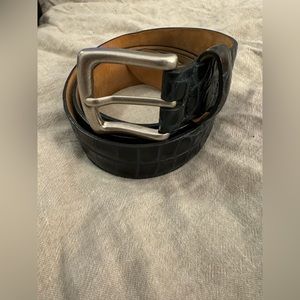 W Kleinberg Belt Embossed Croc 38